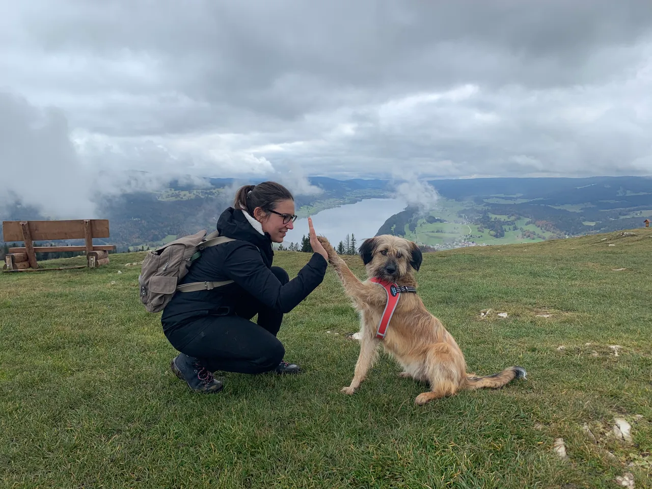 Giulia e Lea sul Dent de Vaulion, Canton Vaud